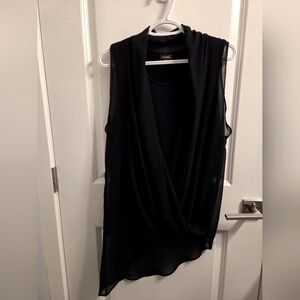 Sleeveless drapey blouse